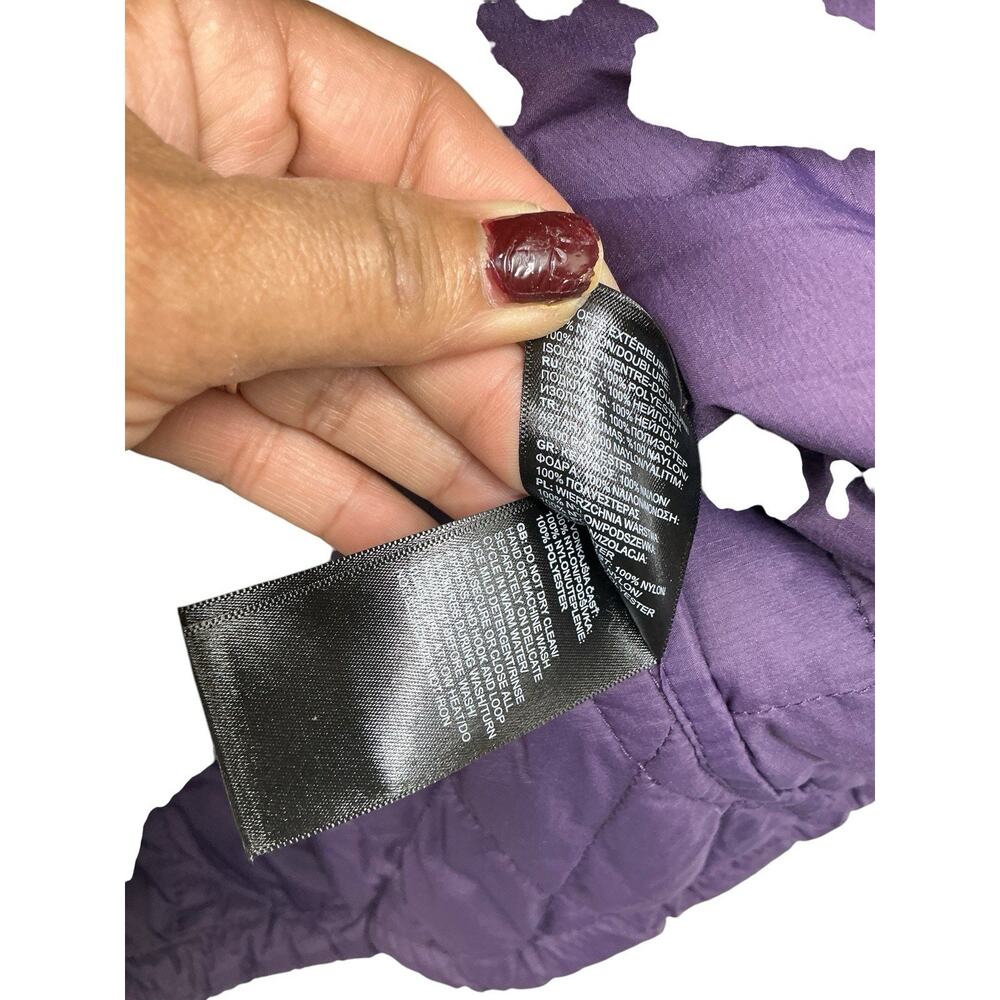 The North Face ThermoBall Insulated Lightweight Full Zip Puffer Purple Sz. S/P - Picture 8 of 11